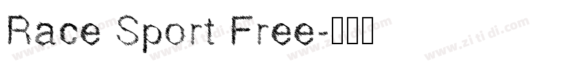 Race Sport Free字体转换